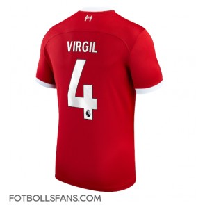 Liverpool Virgil van Dijk #4 Replika Hemmatröja 2023-24 Kortärmad